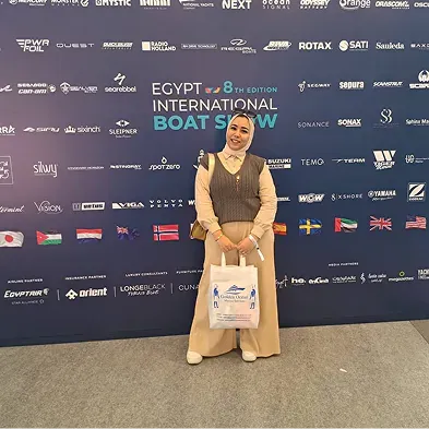 Golden Ocean representative at a Breakbulk Europe event