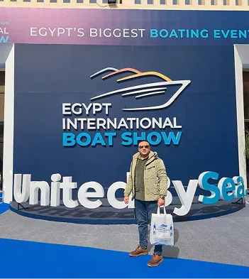 Golden Ocean representatives at the Egypt International Boat Show