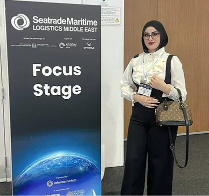 Golden Ocean representative speaking at a maritime conference
