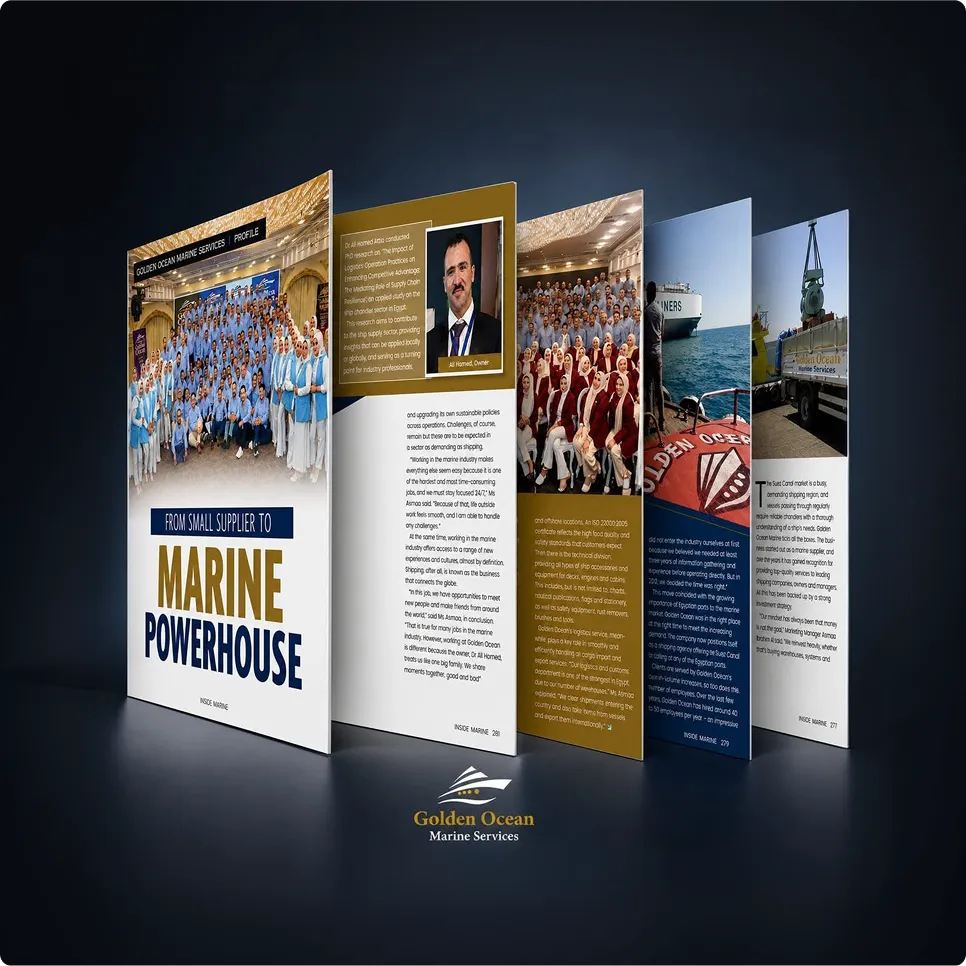 Golden Ocean Marine Services Showcases being mentioned in Inside Marine Magazine